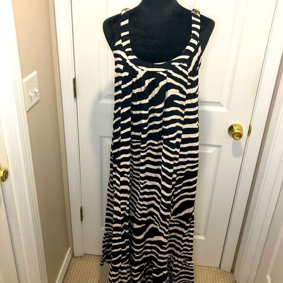 H&M animal print maxi dress size 2 - Picture 1 of 12